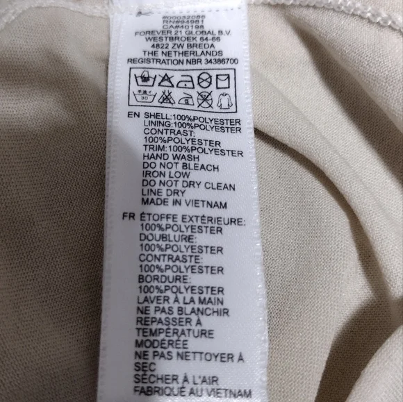 Forever 21 Peter Pan Collar Preppy Dress Women's S White Black Academy Babydoll - Picture 9 of 9